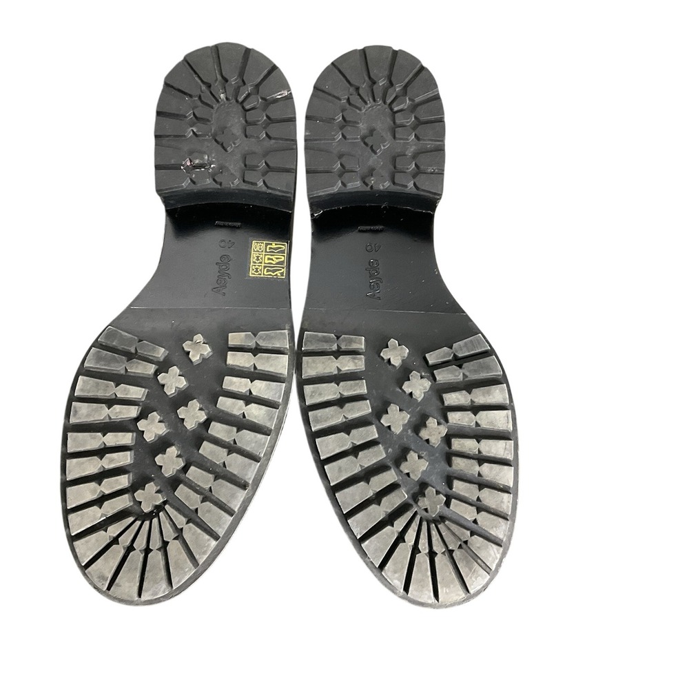 Aeyde Ruth Lug Sole Platform Italian Apron-toe Loafer Crème With A Chunky Heel - Picture 11 of 12